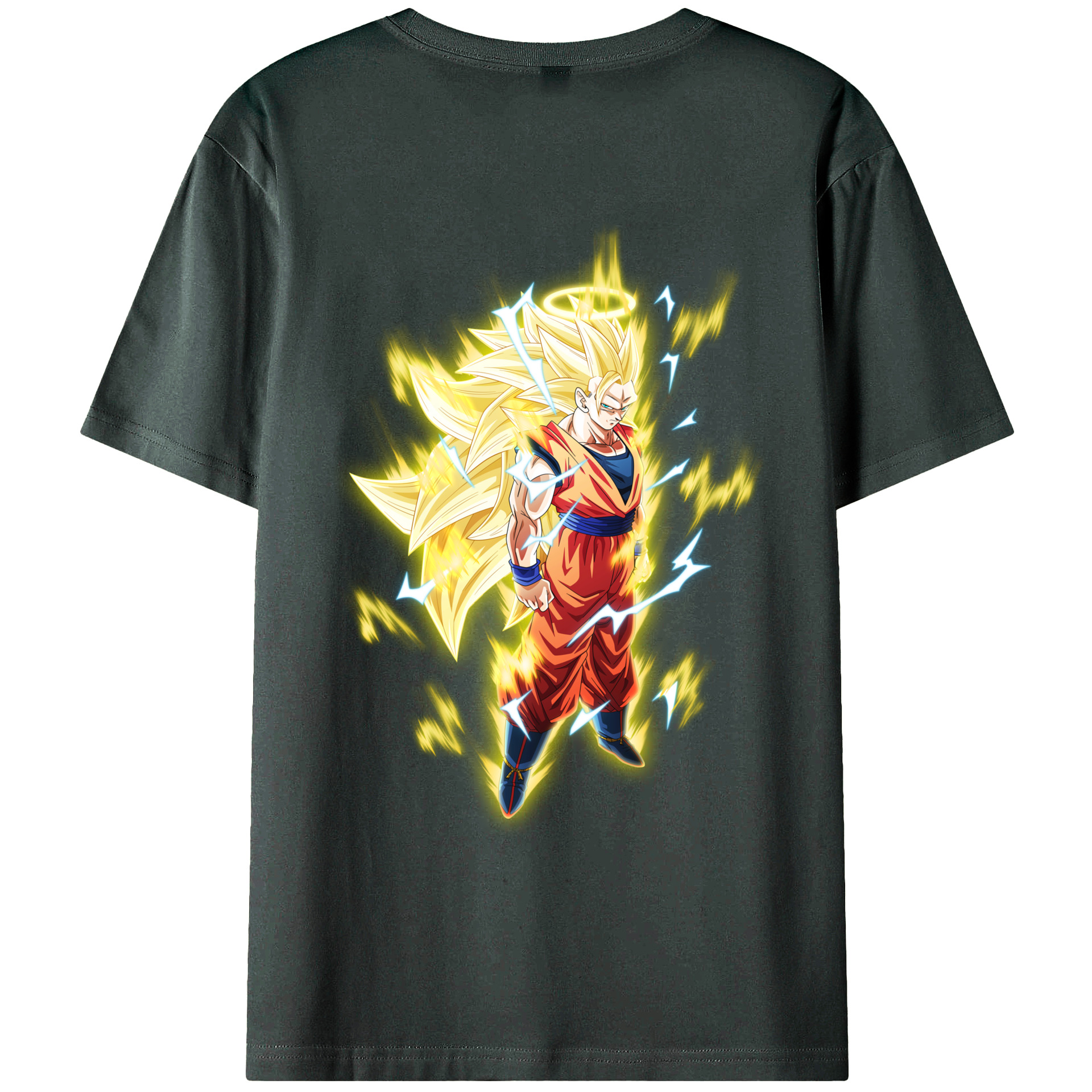 （画像用） ドラゴンボール 孫悟空（そん ごくう）Son Goku カカロット DRAGON BALL Kakarotto 綿100％ メンズ半袖Tシャツ（バックプリント） 通気性